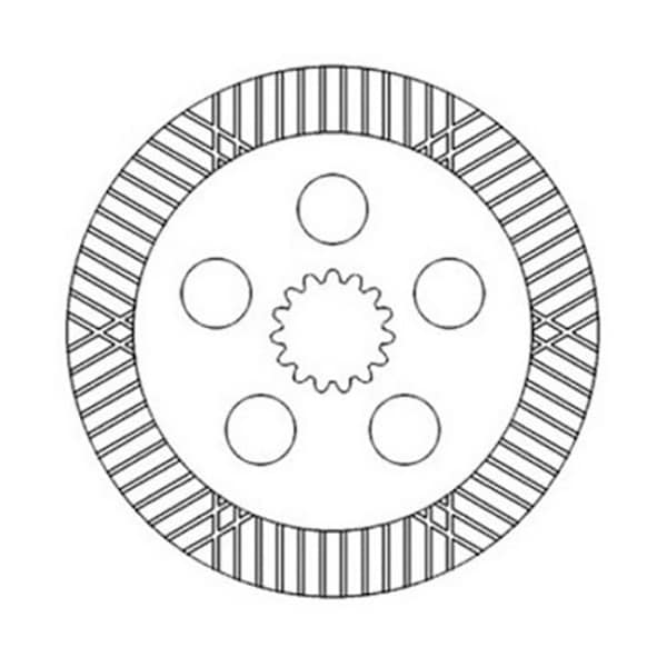 Aftermarket Fits John Deere Parts BRAKE DISC 3255, 3155 (SN 669174->), 3055, 2955 (SN AL65871 - main